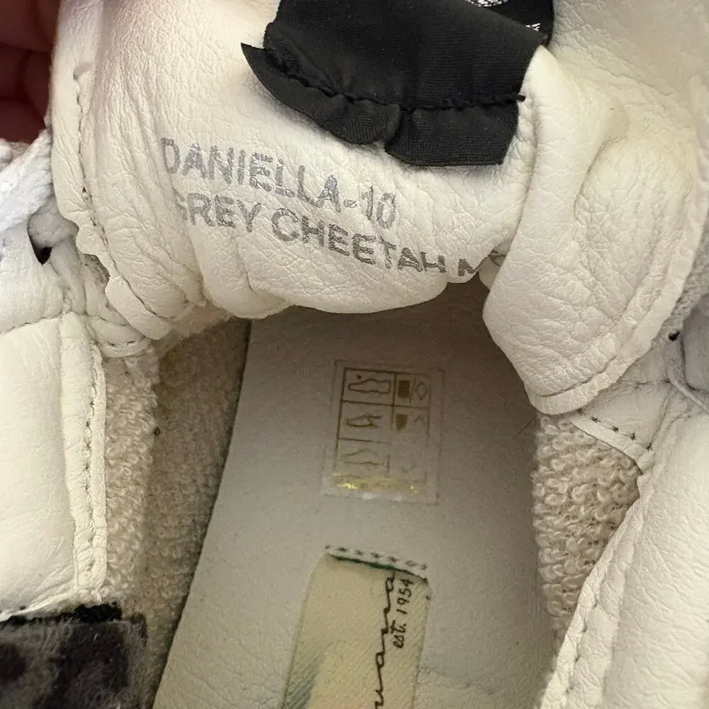 Vintage Havana Daniella Grey Cheetah High Tops Womens Sz‎ 10